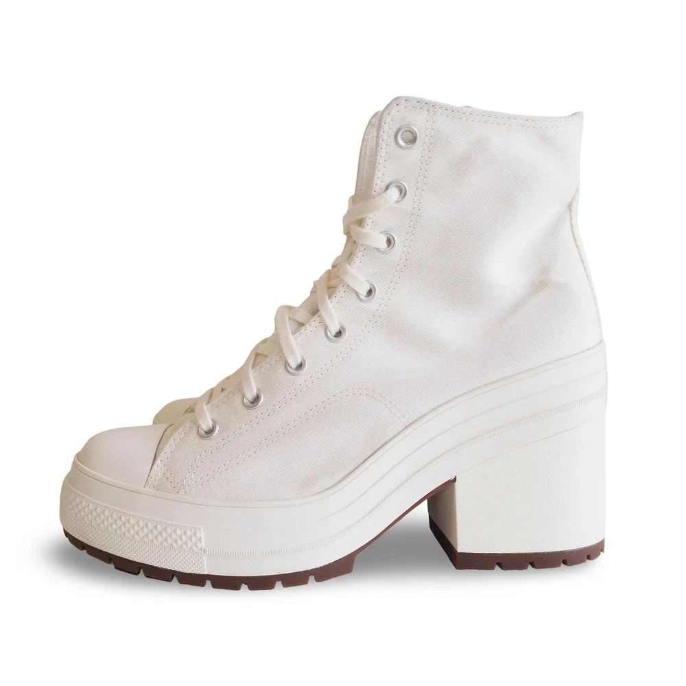Converse Chuck 70 De Luxe Heel Hi Platform A05348C Egret Mens 11 Womens 13